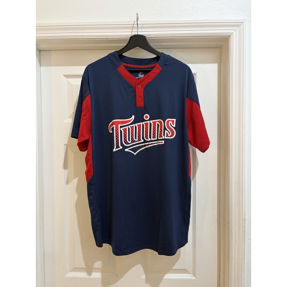 Minnesota Twins Majestic Cool Base Jersey Shirt Men's Large Baseball
